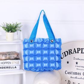 Clarissa Inflatable Tote Purse (Color: Blue)
